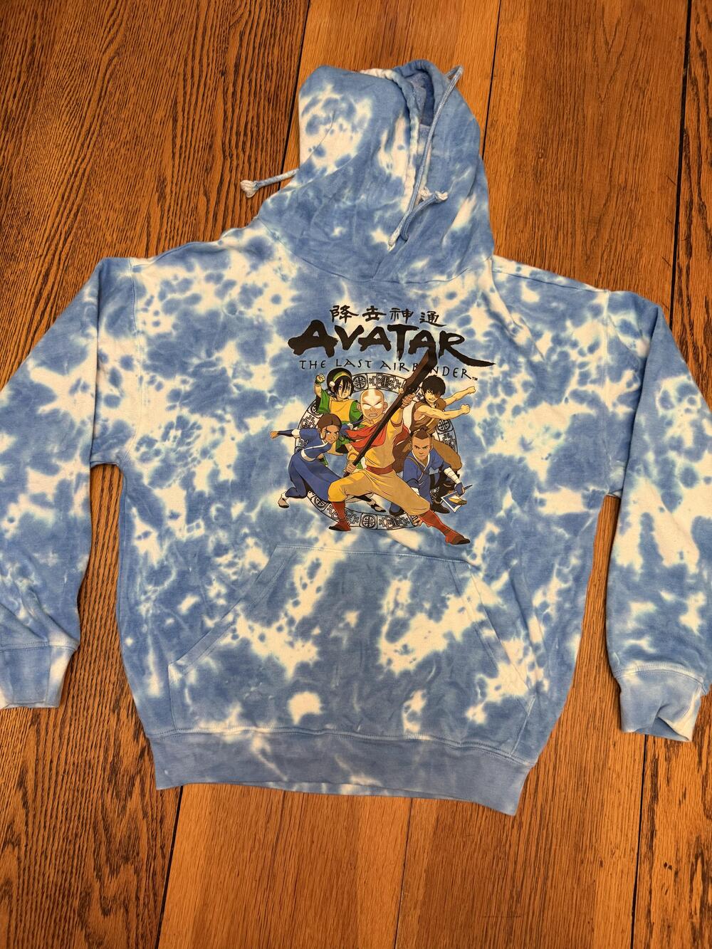 Avatar The Last Airbender Hoodie Mens Small Nickelodeon Pullover 2021 Tie Dye Bl